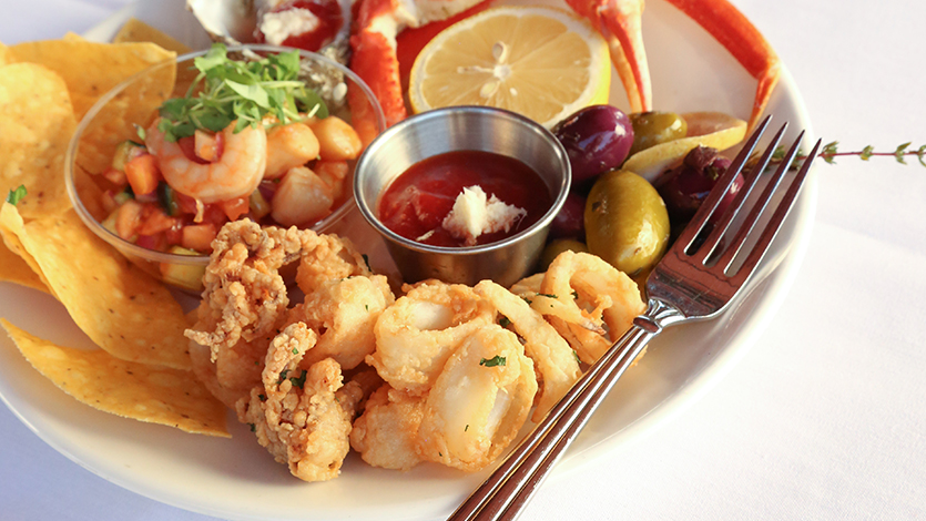 fried calamari at TAPS Fish House & Brewery