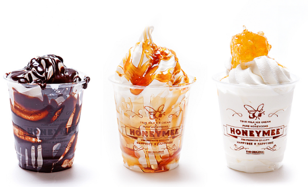 Honey Mee soft serve ice cream flavors